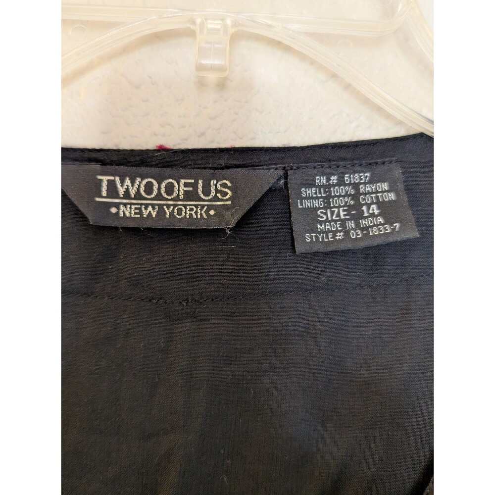 TWOOFUS NY Whimsigoth Embroidered Midi Dress 14 Boho Fairy Cottagecore Romantic - Picture 7 of 9